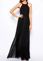 Cross Back Maxi Dress - Black - Lookbook Store
