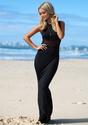 Sheer Mesh Maxi Dress - Black - Lookbook Store