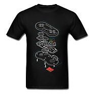 Controller Anatomy Tops Tees Hip Hop T-Shirt | Shop For Gamers