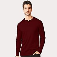 Burgandy Color Full Sleeve T Shirts