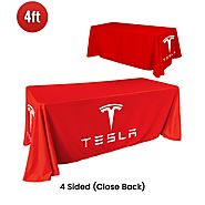 Custom Trade Show Tablecloth - Get Your Printed Table Cover | USA