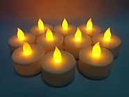 Om108 Pack of 10, Bright led tea light candle for decoration and diwali Candle Price in India - Buy Om108 Pack of 10,...