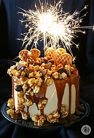 caramel popcorn frosting cake | HappyShappy - India’s Best Ideas, Products & Horoscopes