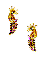 Get Flat 10% Discount on Latest Stud Earrings & Ear Tops Design Online For Girls by Anuradha Art Jewellery