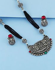 Explore the range of black metal jewellery at affordable price by Anuradha Art Jewellery