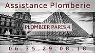 Plombier Paris 4 - 06.35.29.08.18 - Plombier de Proximité !