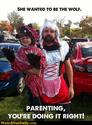 They don't mind dressing up for us