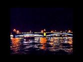 Tourist Attractions in Saint Petersburg (night) Russia