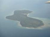 Survivor Island - Pulau Tiga, Sabah, Malaysia from the air@Malaysia Airlines MH2609