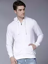Buy HIGHLANDER Men White Solid Hooded Sweatshirt - Sweatshirts for Men 7628918 | Myntra