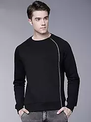 Buy HIGHLANDER Men Black Solid Sweatshirt - Sweatshirts for Men 7627718 | Myntra