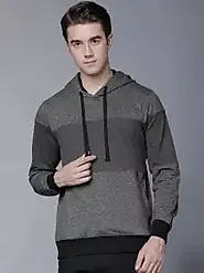 Buy HIGHLANDER Men Grey Solid Hooded Sweatshirt - Sweatshirts for Men 7766106 | Myntra