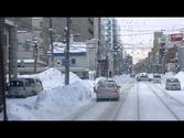 Riding the Tram in the Snow in Sapporo, Japan