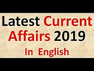 Latest Current Affairs 2019 in English