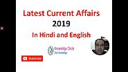 Latest Current Affairs 2019 in Hindi and English