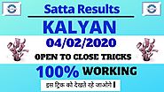 Kalyan Matka Single Open To Close 100% Working Formula 04/02/2020 Kalyan Guessing Today