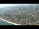 BUNBURY Australia BIRDS EYE VIEW from a PLANE inc commentry