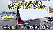 RV Basement Door Upgrade — Hatchlift Kit Installation