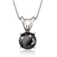 Shop For a Beautiful Classic Black Diamond Necklace