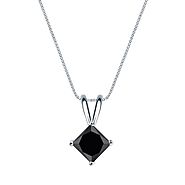 Shop for the Stunning Princess Cut Black Diamond Pendant