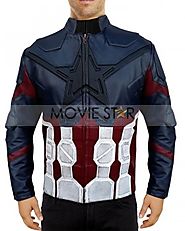 Avengers Endgame Captain America Jacket | Captain America Costume Jacket