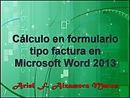 Word 2013 / 2016: calculo en Campos de Formularios