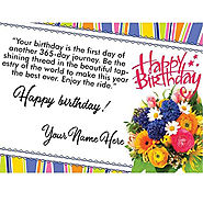 Happy Birthday Card Wishes With Name