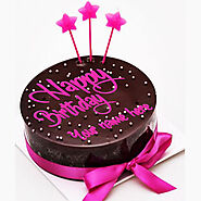 Beautiful Happy Birthday Chocolate Cake With Name