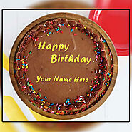 Write Name On Chocolate Birthday Cake With Name
