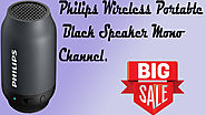 Philips Wireless Portable Black Speaker Mono Channel.