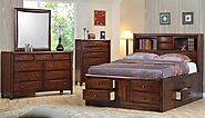 Hillary Brown 200609 K 4 PC King Storage Bedroom Collection