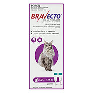 Bravecto Spot On For Large Cats (6.25 - 12.5 kg) Purple