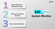 How to Use SAP HANA System Monitor - Complete Process in Just 6 Steps! - DataFlair