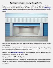 storage facility for moving your home things