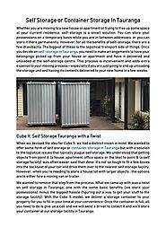 self storage or container storage in Tauranga
