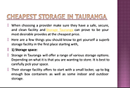 Affordable Storage In Tauranga
