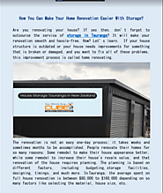 your home renovation easier with storage Tauranga