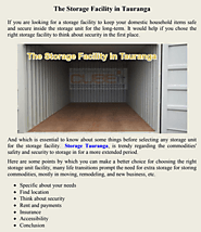 cheapest storage places in tauranga