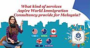 What kind of services does Aspire World Immigration Consultancy provide for Malaysia?