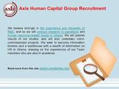 Axis Human Capital Group Recruitment: Research and Development