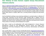 Our History of Axis Human Capital Group Recruitment