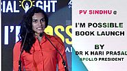 PV Sindhu launched I'm Possible book at Taj Deccan, Hyderabad | hybiz.tv
