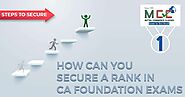 How Can You Secure a Rank in CA foundation Exams?