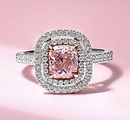 Pairing diamond studs with Pink diamonds Engagement rings