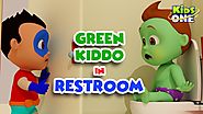 Green Kiddo in RESTROOM | Funny Videos For Children | KidsOne