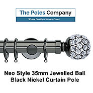 Shop Now! Neo Style Ball Black Nickel Curtain Pole Online