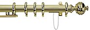 Shop Now! Harrison Drape 38mm Royal Orb Reeded Brass Corded Pole