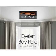 Neo Premium Wired Barel 35mm Eyelet Bay window Curtain Pole