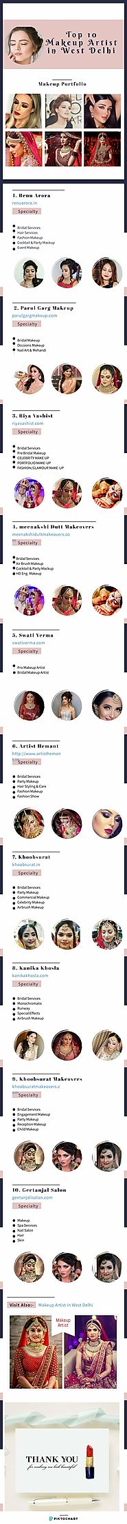 Top 10 Makeup Artist in West Delhi | Piktochart Visual Editor