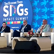 Pradip Burman addressing the issue of plastics at the Economic Times SDGs Impact Summit 2019 - Pradip Burman